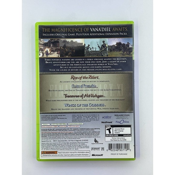Xbox 360 FinalFantasy XI: Vana'diel Collection Microsoft , 2007 Complete in box - Picture 2 of 3